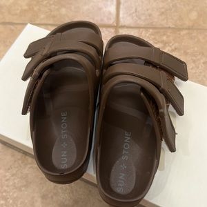 SUN + STONE - Little Boys Open Toe Slip On Bowie Sandals